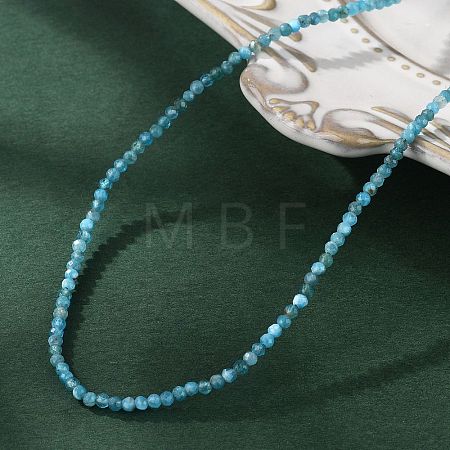 Natural Apatite Beaded Necklaces NJEW-JN02492-02-1