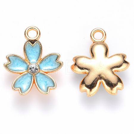 Alloy Enamel Pendants ENAM-S121-052C-1