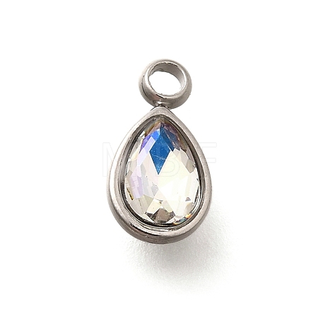 304 Stainless Steel Pendants STAS-Q346-04P-10-1