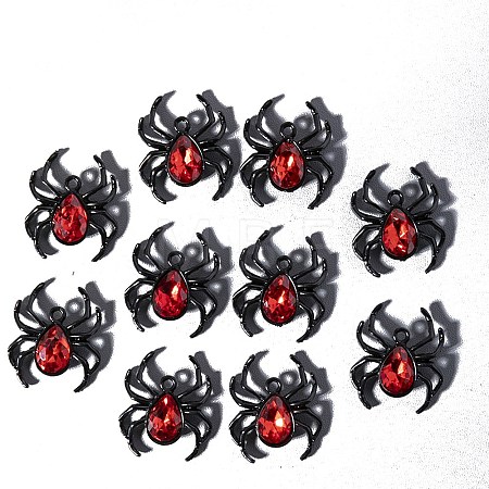 Halloween Alloy Rhinestone Pendants PW-WG39EB4-01-1
