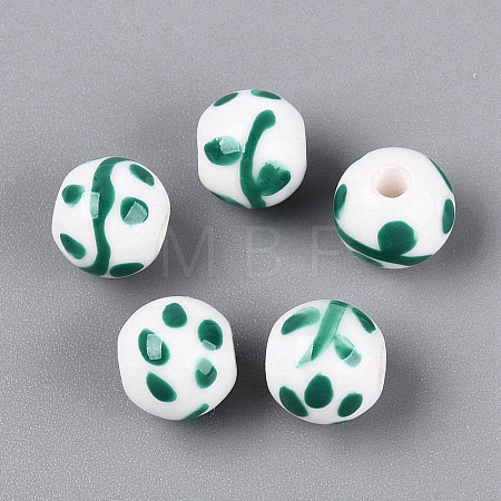 Handmade Porcelain Beads PORC-N012-12D-1