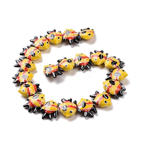 Handmade Porcelain Beads PORC-G002-54A-1