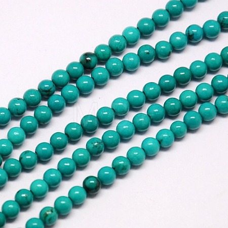 Natural Magnesite Beads Strands TURQ-L019-6mm-01-1