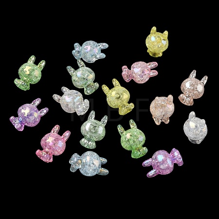Transparent Crackle Acrylic Beads AC-CBA4496-04-1