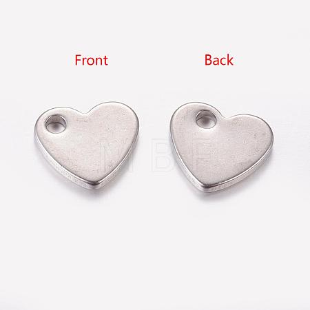 Tarnish Resistant 304 Stainless Steel Stamping Blank Tag Pendants STAS-Q112-1