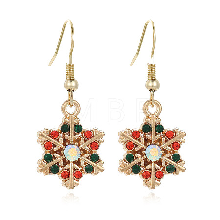 Snowflake Alloy Dangle Earrings FS-WGD9918-11-1