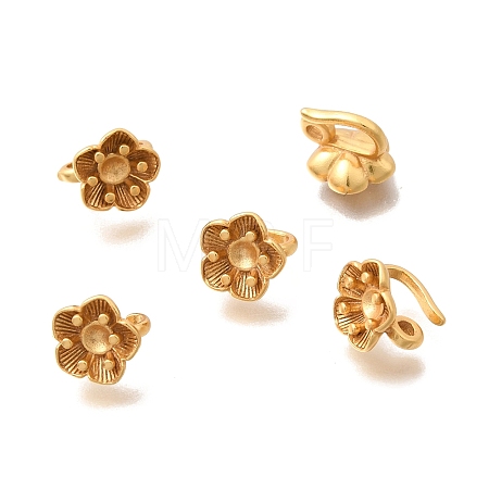 Brass Pendant Bail KK-G600-15G-1