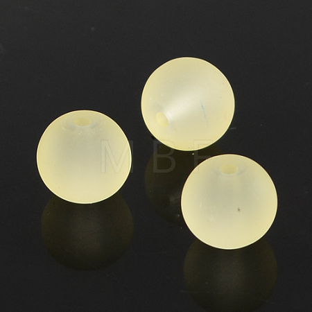Baking Paint Transparent Glass Bead Strands X-GLAA-S031-8mm-23-1