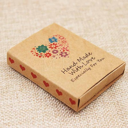 Kraft Paper Boxes and Necklace Jewelry Display Cards X-CON-L016-B08-1