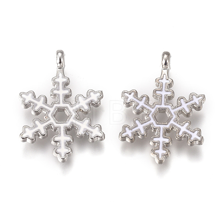Platinum Plated Alloy Pendants PALLOY-L228-010P-1