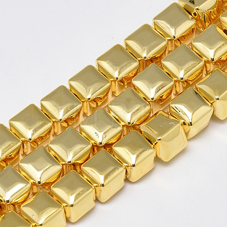 Electroplate Non-magnetic Synthetic Hematite Beads Strands G-Q465-41G-1