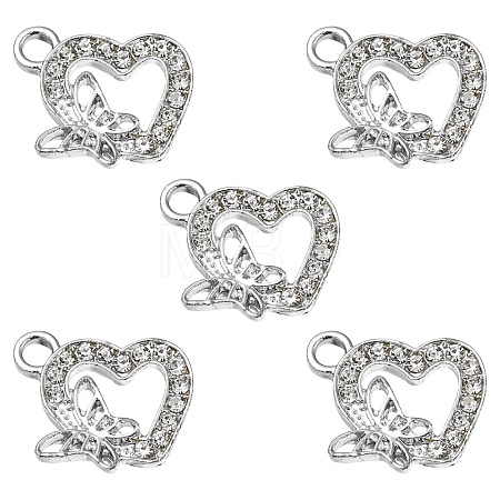 Alloy Rhinestone Pendants ALRI-YW0001-02-1
