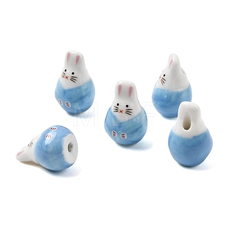 Handmade Porcelain Beads PORC-G015-04E-1