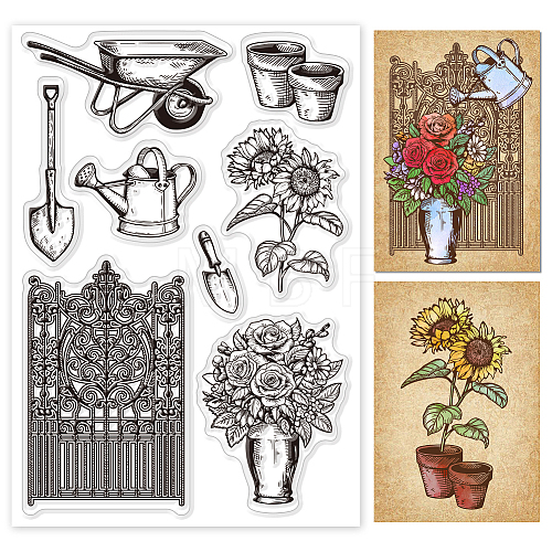 Custom PVC Plastic Clear Stamps DIY-WH0448-0543-1