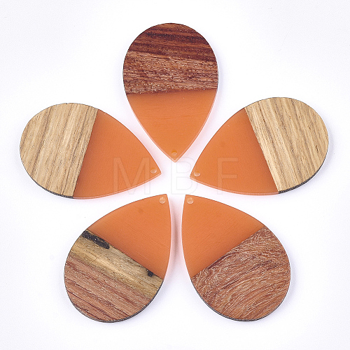 Resin & Walnut Wood Pendants RESI-T023-02A-1