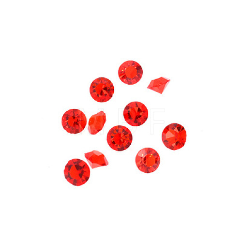 Glass Rhinestone Cabochons GLAA-TAC0005-3mm-07-1