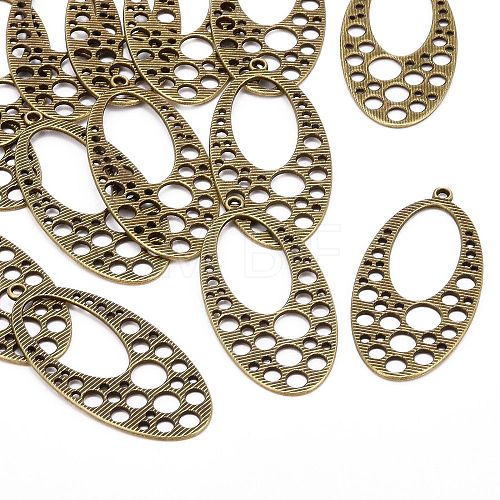 Tibetan Style Alloy Pendants TIBEB-A101838-AB-LF-1