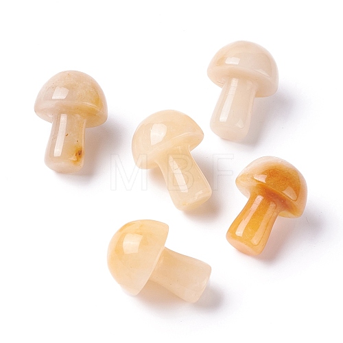 Natural Yellow Jade Mushroom Gua Sha Stone G-D456-26M-1