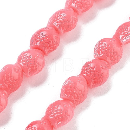 Synthetic Coral Carved Beads Strands CORA-C003-13B-05-1