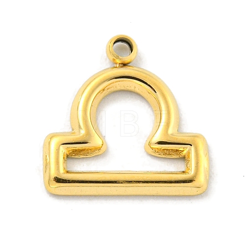 Real 18K Gold Plated Vacuum Plating 304 Stainless Steel Pendants STAS-L278-002G-07-1