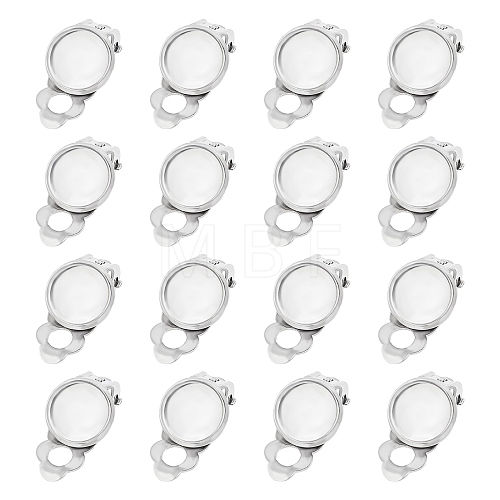 201 Stainless Steel Clip-on Earring Findings STAS-S079-81A-1