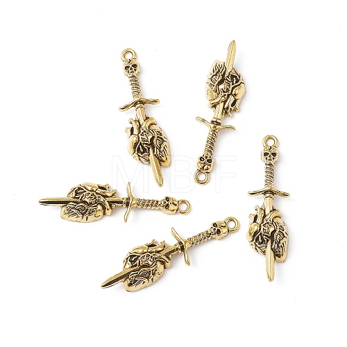 Tibetan Style Alloy Pendants PALLOY-B011-02AG-1