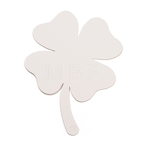 50Pcs Clover Paper Gift Tags AJEW-D065-01B-1