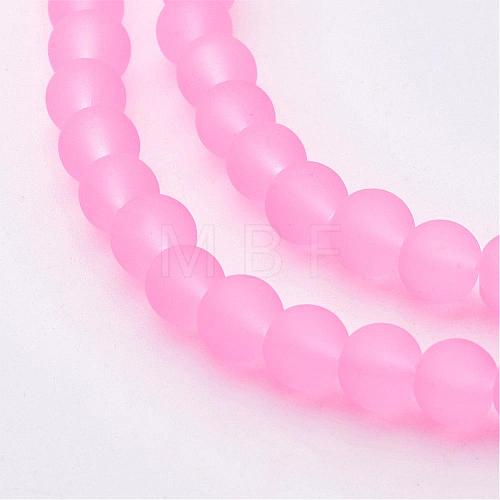 Transparent Glass Bead Strands X-GLAA-S031-6mm-20-1