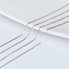 925 Sterling Silver Cable Chain Necklaces NJEW-BB71701-B-4