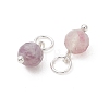 Natural Plum Blossom Tourmaline Pendants PALLOY-JF05440-03-2