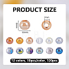 120Pcs 12 Colors Glass Beads GLAA-PH0004-54-2