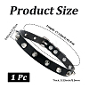 Punk Rock Style Alloy Rivet Imitation Leather Chocker Necklaces NJEW-CL0001-31-2