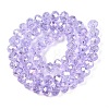Electroplate Glass Beads Strands X-EGLA-A044-T8mm-B17-3