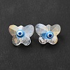 Evil Eye Glass Butterfly Beads G-P485-01A-3