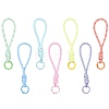 7Pcs 7 Colors Polyester Lanyard Hand Mobile Straps MOBA-FS0001-03-1