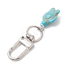 Dyed Synthetic Turquoise Pendant Decoration HJEW-JM04799-3