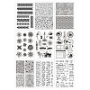 Globleland 9 Sheets 9 Style PVC Plastic Stamps DIY-GL0002-84E-1