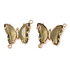 Brass Pave Faceted Glass Connector Charms FIND-Z020-04S-1