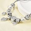 Alloy European Beads Charm Bracelets BJEW-F495-15P-5