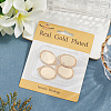 4Pcs Brass Pendant Cabochon Settings KK-BBC0020-14-5