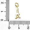 Brass Micro Pave Cubic Zirconia Charms KK-P295-45G-3