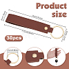 30Pcs Rectangle PU Leather Keychains HJEW-PH0002-11-2