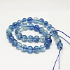 Dyed Round Natural Crackle Quartz Beads Strands G-K084-4mm-03A-3