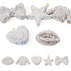 5Pcs 5 Styles Handmade Polymer Clay Pendants RB-BT0001-05C-1