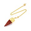 Natural & Synthetic Mixed Gemstone Cone Dowsing Pendulums G-T142-41-3