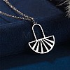 304 Stainless Steel Laser Cut Pendant Necklaces FS-WGA4904-28-1