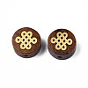 Natural Rosewood Undyed Beads WOOD-N013-026-2