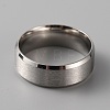 201 Stainless Steel Plain Band Ring for Men Women RJEW-WH0010-06F-MP-2