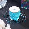 Acrylic Round Beaded Link Chains DIY-MB0007-001D-5