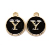Golden Plated Alloy Charms X-ENAM-S118-02Y-1